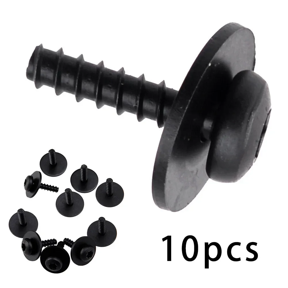 Under Engine Screw Bolt 10pcs Air Dam Deflector Black For Ford Focus Escape Shield Accessories