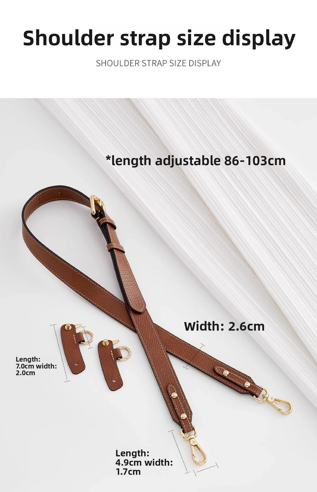 Leather Bag Shoulder Strap For Longchamp S Durable Gift Bag Modification Without Punching Strap Bag Accessories