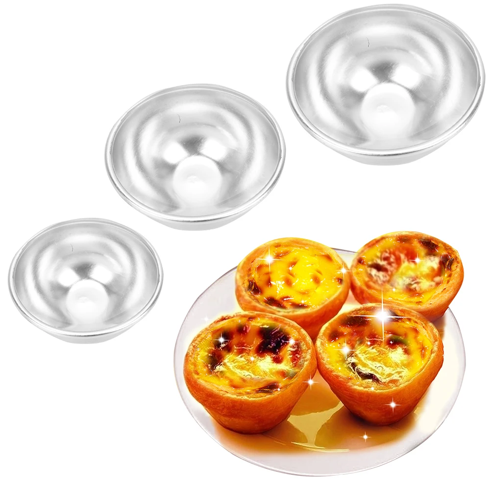 Aluminum Alloy Semicircle Sphere Shape 6 pcs Ice Cream Cake Mould DIY Tool