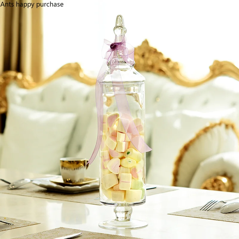 透明なガラス瓶,キャンディー,ウェディングディスプレイ,装飾的