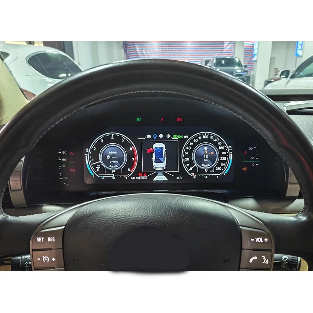 Panel de Instrumentos Digital de 12.3 Pulgadas para Volkswagen VW Phaeton 2004-2015, Cabina Virtual, Pantalla LCD, Velocímetro Linux 2