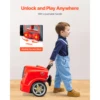60 Pcs Kids Mechanic Car Repair Set with Removable Parts & Horn
