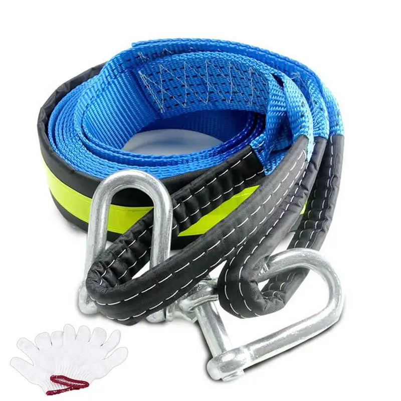 

Тяжелый буксировочный ремешок, тяжелый буксировочный трос, комплект буксировочных ремней 16,4 футов с крючками, буксировочный трос, Буксировочные Ремни для грузовиков