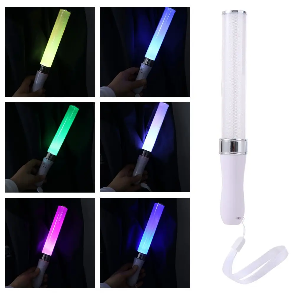 파티 용품 15가지 색상 변경 가능 LED 라이트 스틱 창의적인 다채로운 분위기 램프 휴대용 깜박이는 스틱 파티 콘서트