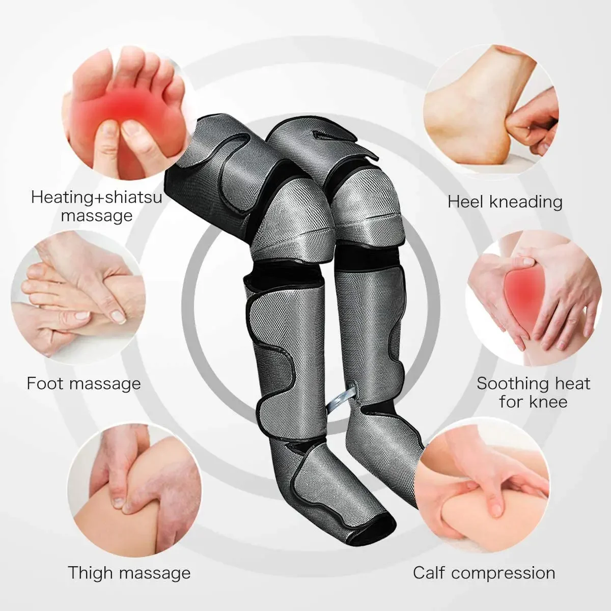 360&deg; Foot Air Pressure Leg Massager Promotes Blood Circulation Body Massager Muscle Relaxation Lymphatic Drainage Device foot massager