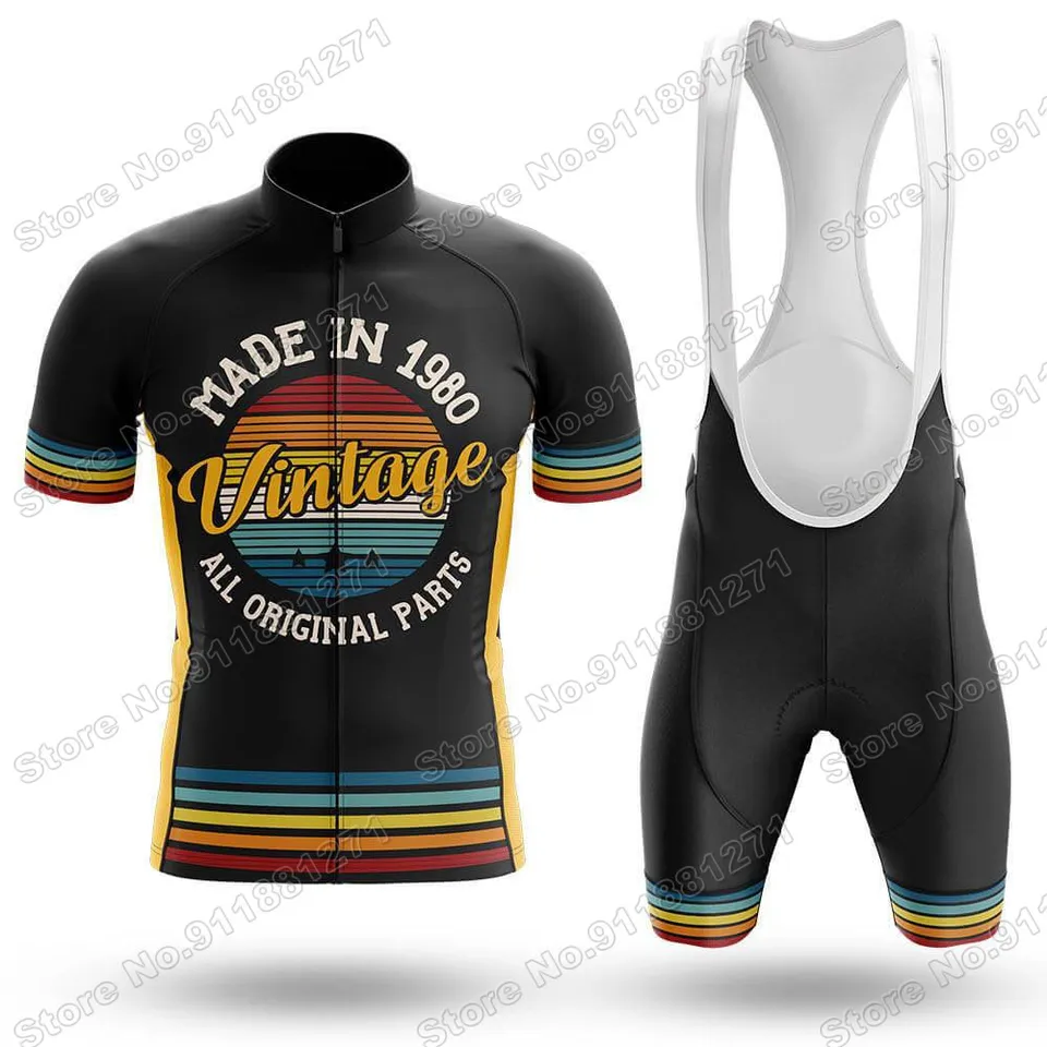 Maillot cycliste Vintage Castorama 80'S Nalini Oldschool