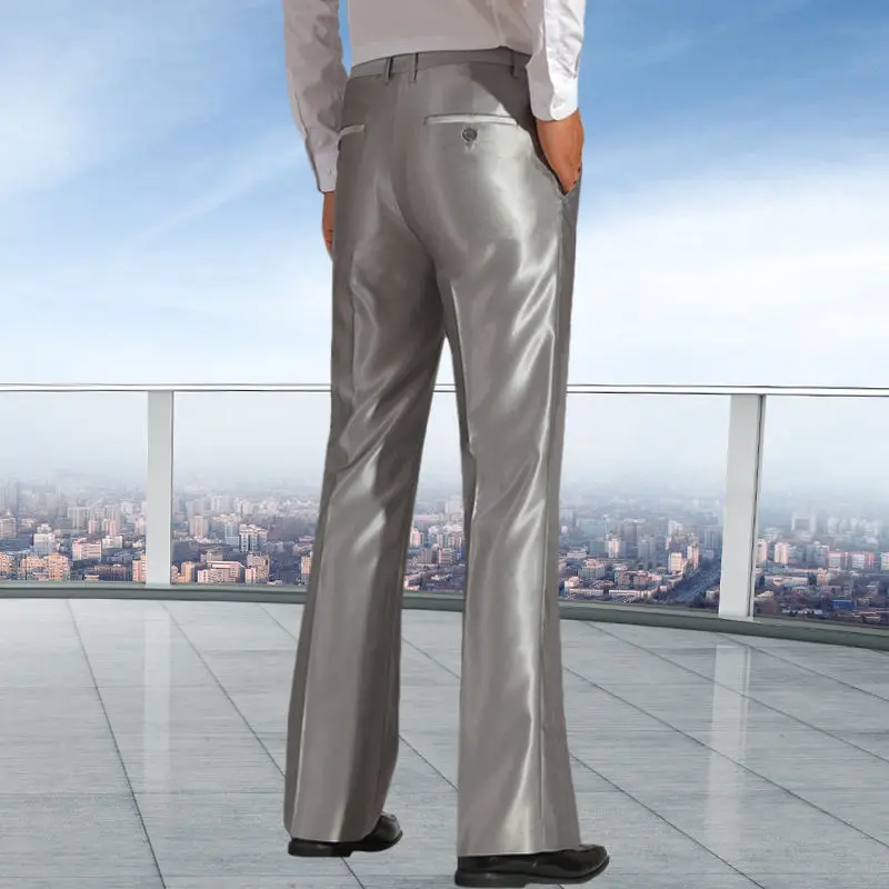 2024 Spring Summer Men Fashion Business Thin Suit Pants Men Formal Solid Color Dress Pants Male Long Baggy Office Trousers A257 3