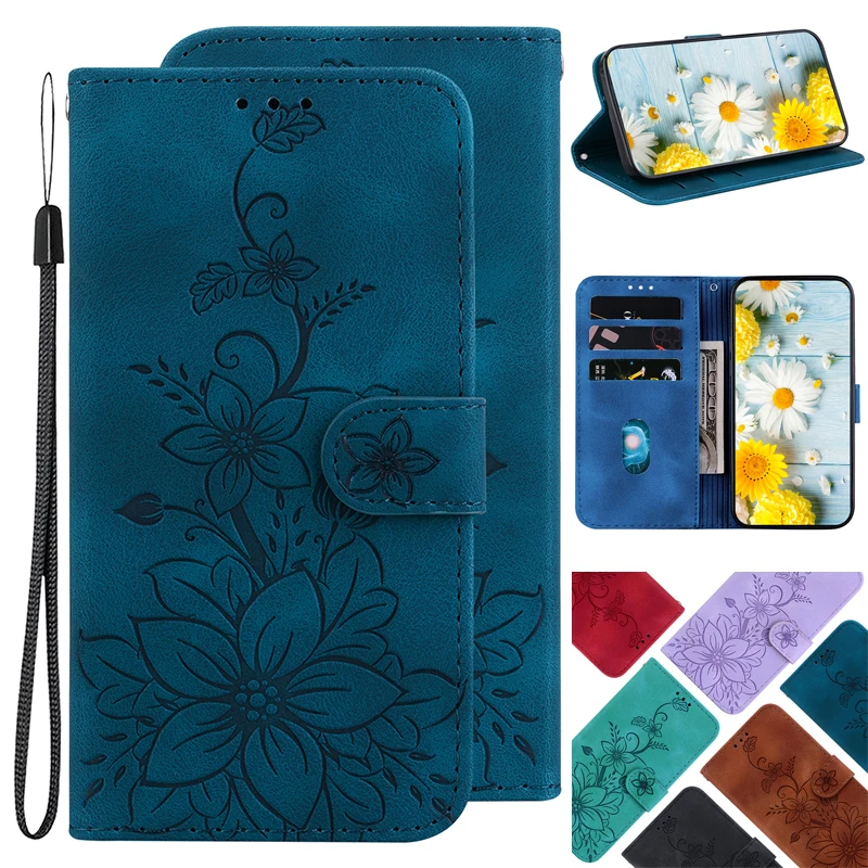 

Stand Flip Wallet Case For Realme Narzo 60x 50 50i 50A 30 20 10A 20A N53 n55 Prime Pro 5G Leather Protect Cover