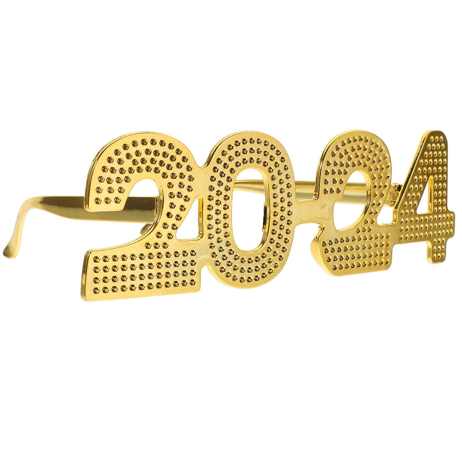 

2024 Party Glasses Metallic Number Eyeglasses New Year Party Glasses Photo Booth Props Party Decorations New Years Eve Party