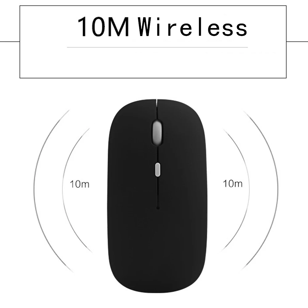 Silent Wireless Bluetooth Mouse+2.4GUSB/2.4G Rechargeable Mouse Ergonomic Mini Mouse USB Optical Mouse for PC Laptop white mouse pc