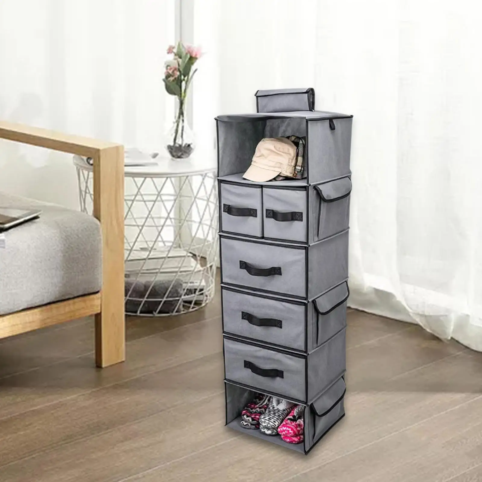 

Hanging Closet Organizer Drawer Combination Wardrobe Hanging Storage Bag for Shirts Home Organization Office Pants Sweaters