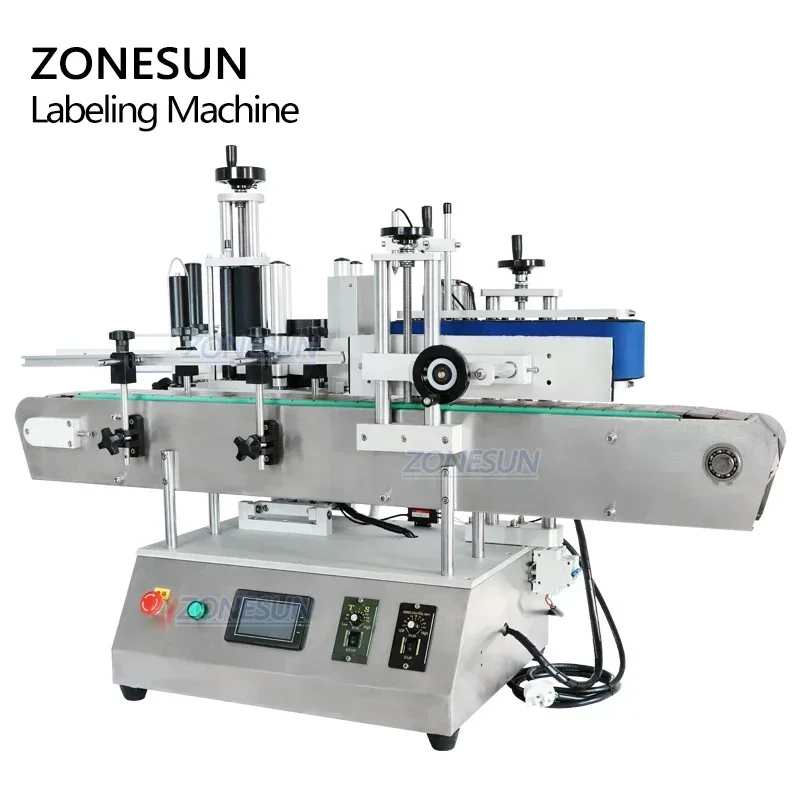 ZONESUN ZS-TB150A High Speed Packaging Labels Machine 200bottles/min Essential Oil Cosmetic Jar Labeling Machine Sticker