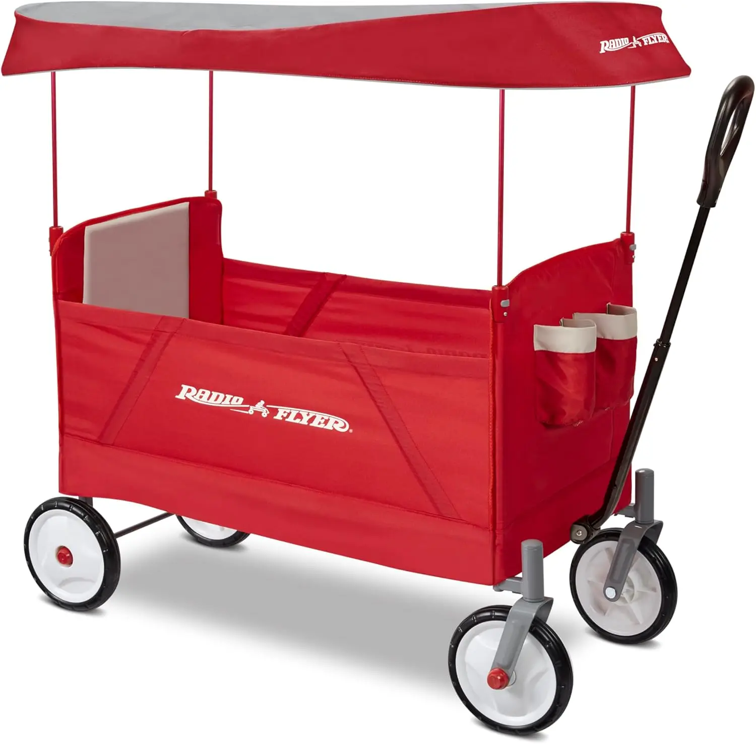 Radio Flyer Folding Wagon with Canopy for Kids, Garden and Cargo 1