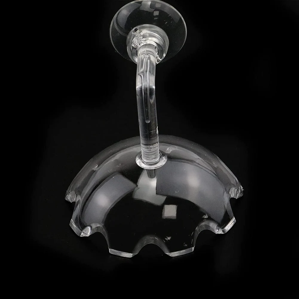 Transparent Glass Shrimp Feeding Dish Multifunctional Acrylic Shrimp Bowl Fish Tank Aquarium Products With Suction Cups