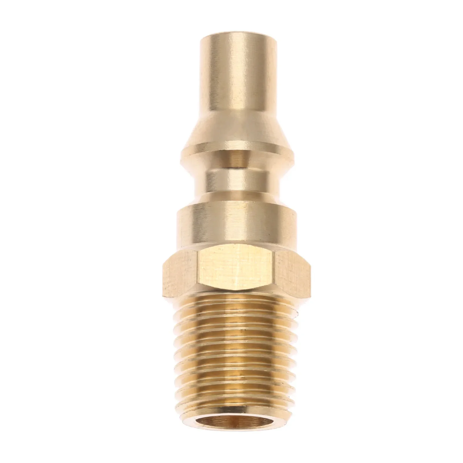 Gas Camping Stove Solid Brass Propane Quick Connect Fitting Adapter Male Plug 1/4inch NPT For BBQ Low Pressure Propane Gas Systems Grill Outdoor