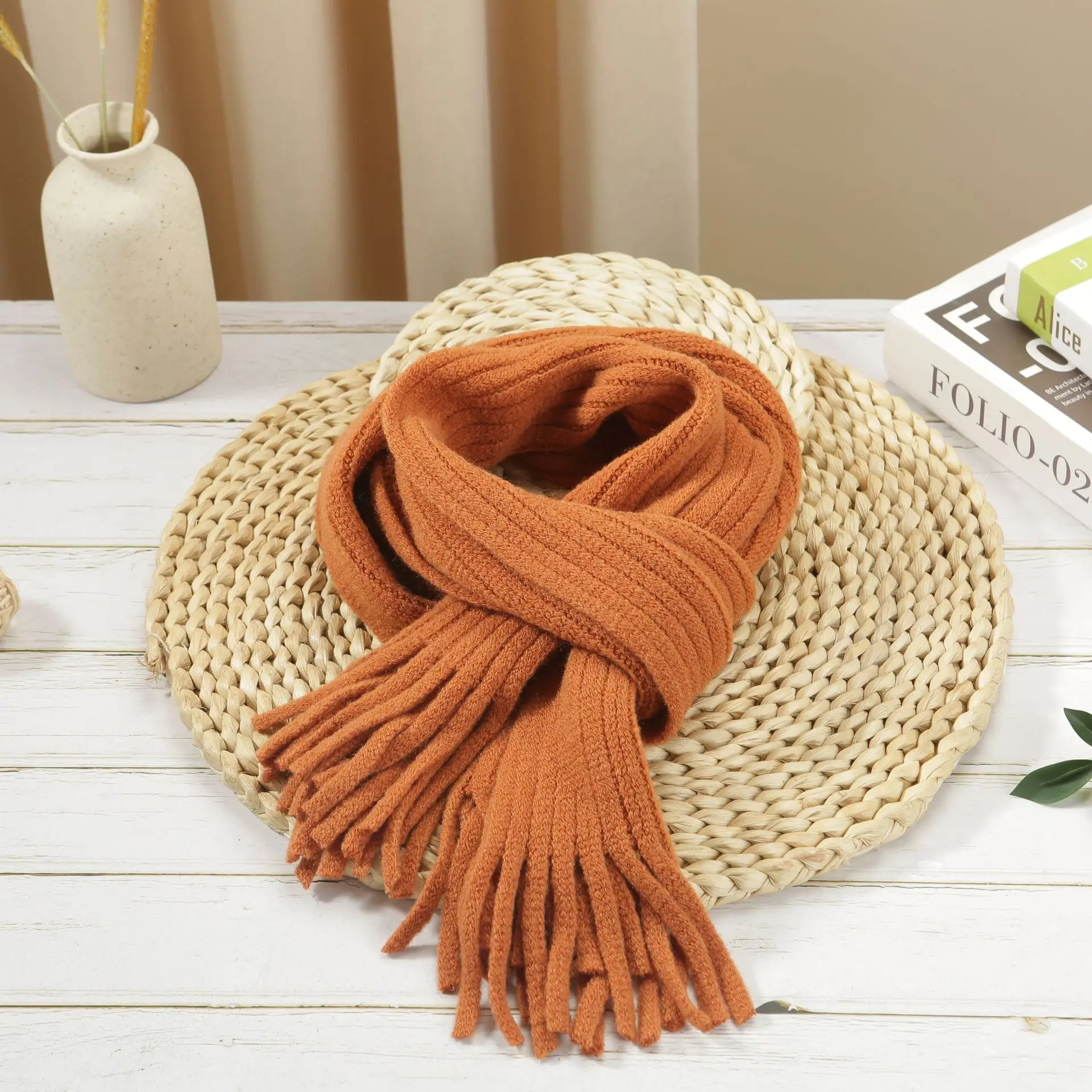 Fashion Boy Girl Winter Warm Scarf Knitting Wool Children Neck Warmer Wrap Outdoor Soft Neck Cover Windproof Protection