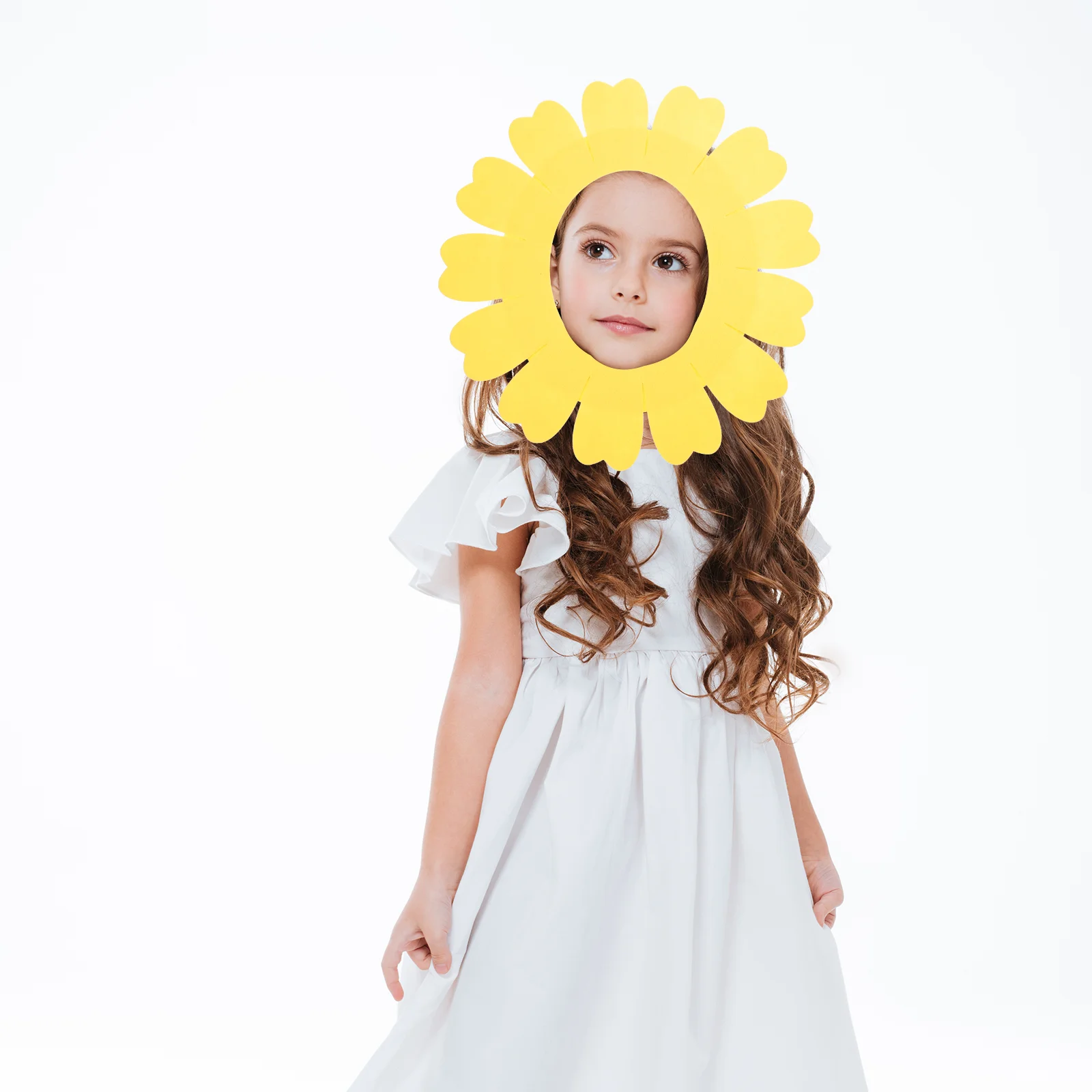 2 Pcs Clothing Sunflower Headgear Costume Performance Hat Hood Show Newborn