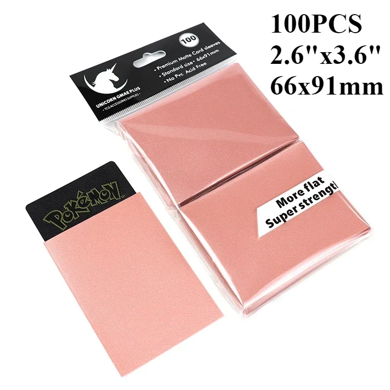 100PCS Matte Standard Size Card Sleeves - Premium Protection for Trading Cards & Board Games