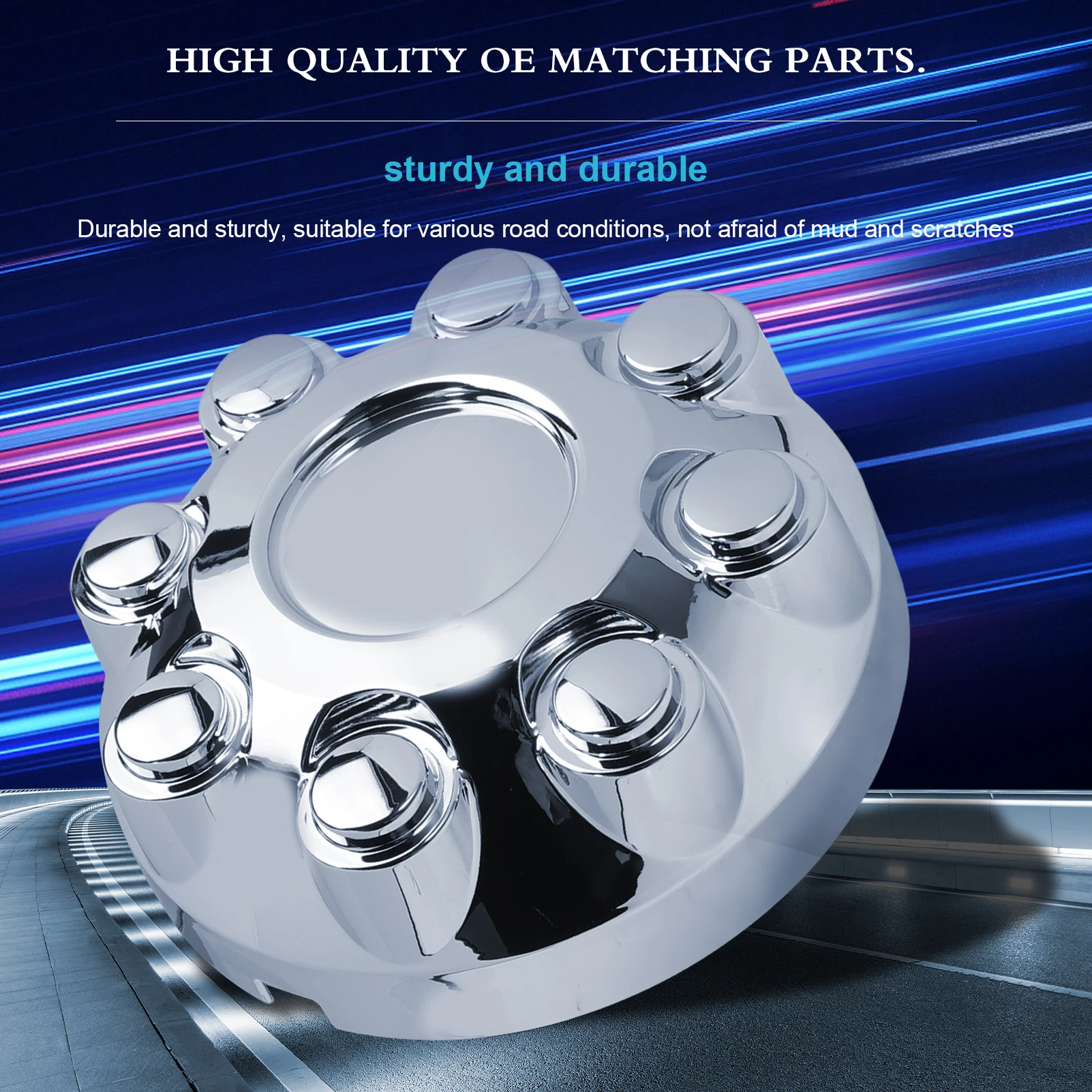Ram 5500 Center Cover 2 Sets Front Wheel Center Cap Hub Covers For 2011-2018 RAM 4500 & 5500