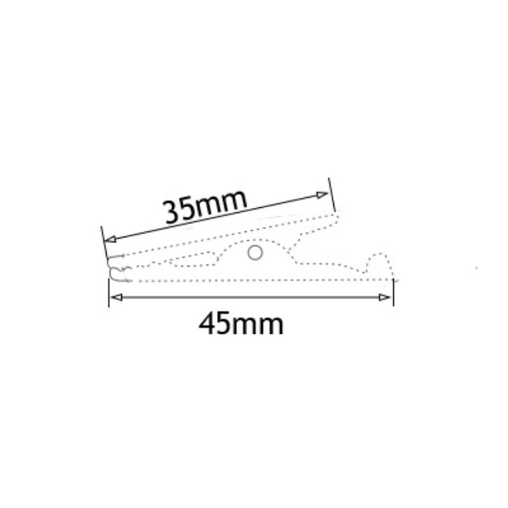 35mm Auto Battery Alligator Clip Pure Copper Crocodile Electrical Clamps Testing Probe Meter Boot 10PCS