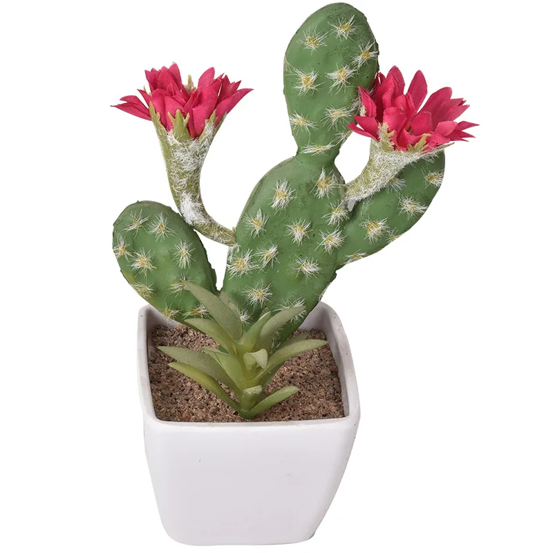 Planta verde simulada de Cactus, decoración creativa DIY para el hogar,  planta suculenta, Paisaje en maceta - AliExpress