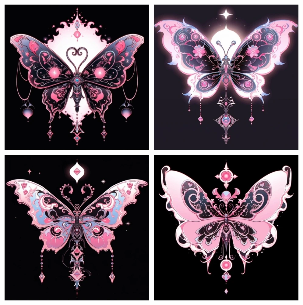 

AZQSD 5D DIY Diamond Painting Butterfly Animal Mosaic Full Square/Round Drill 30x30cm Embroidery Home Decor Cross Stitch