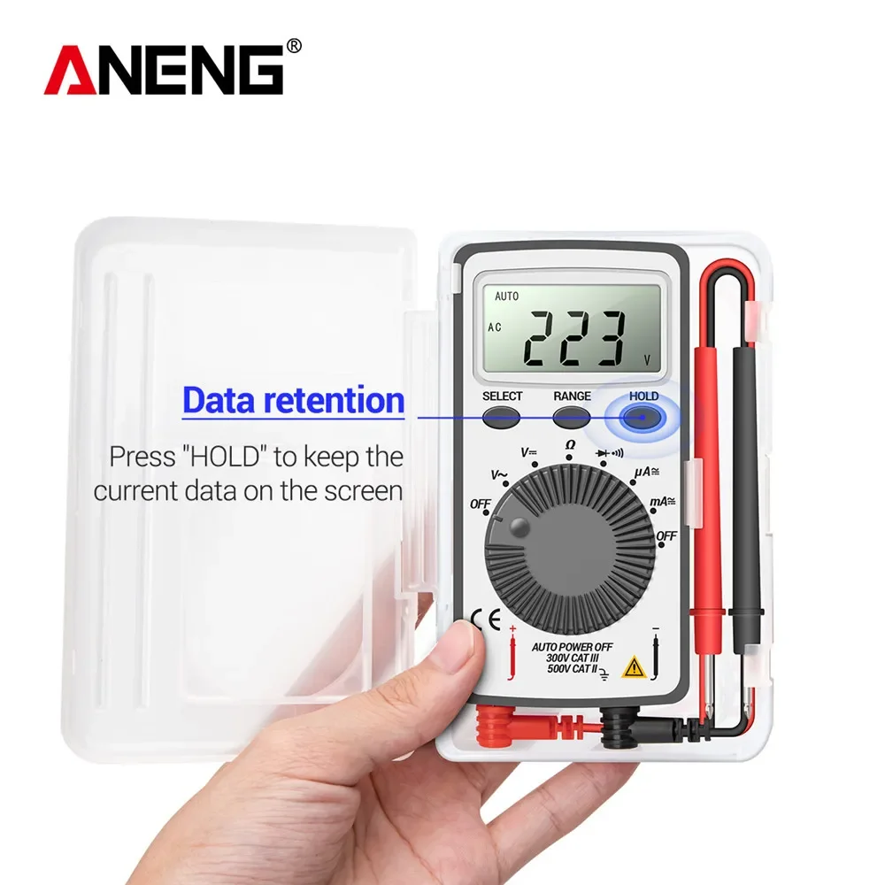 Digital multimeter multimeter tester DC/AC Voltage Current lcr meter ANENG AN101 Test Lead