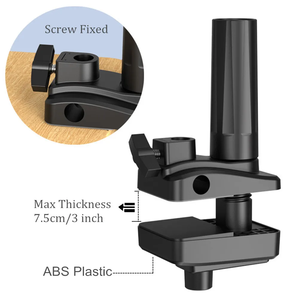 Tablet Stand for Bed Aluminum Arm Cell Phone Clamp Clip Overhead Mount Stand For iPad Mipad Galaxy Tabs Phones with 4-13 inch