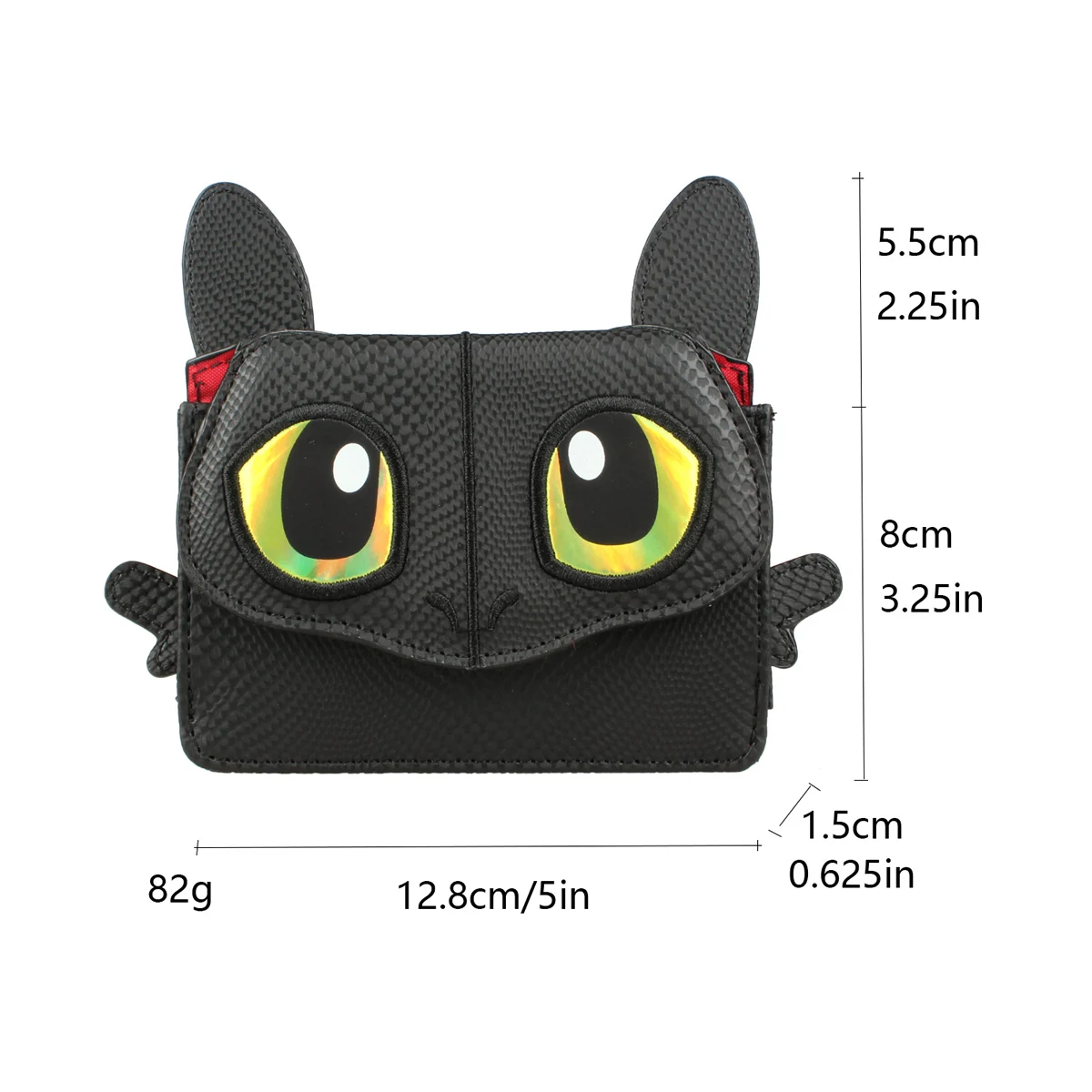Dragon 3D Animal Shaped Wallet, Cute Women's Coin Purse, Keychain Bag For Women