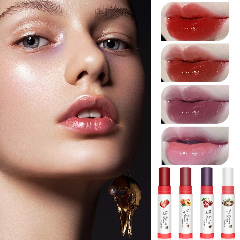 Natural Plant Lip Balm Moisturizing Lipsticks Base Cute Makeup Anti-Cracking Lip Oil moisturizing lip balm Cosmetics Skin Care 2