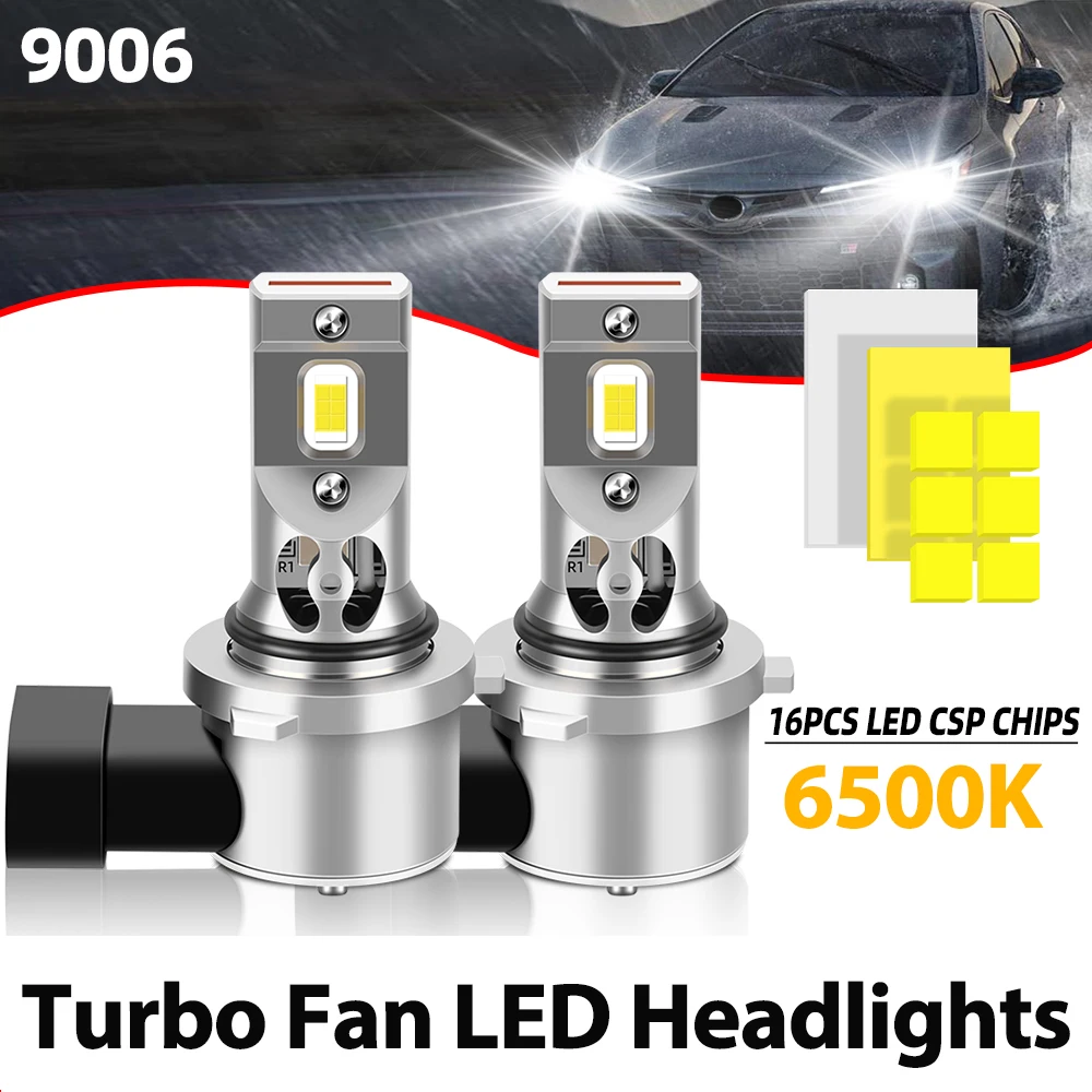 혼다 어코드 1990-2015 LED 9005 9006 전구 20000LM 자동차 헤드라이트 전구 6500K HB3 HB4 자동차 램프
