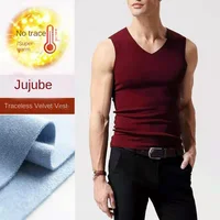 Sous-vêtements pour hommes 37 °   Gilet chauffant en Fiber et velours sans couture pour homme, chemise d'hiver Slim et chaude, sous-vêtement thermique de vitesse 4