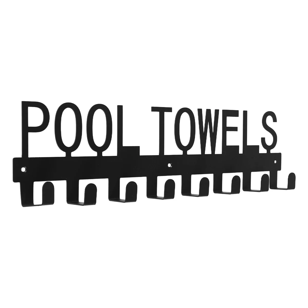 Pool Towel Rack Outdoor Wall Mount Towel Holder Hooks for Bathroom Hanger for Pool Area, Bathrobe