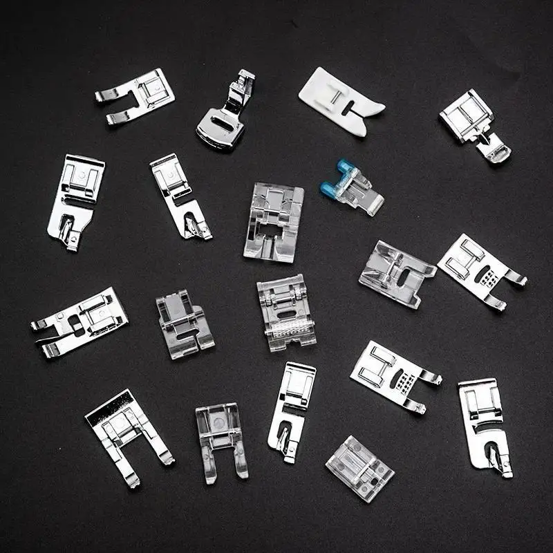 32Pcs/Set Presser Feet For Sewing Machines DIY Tools Sewing Accessories Presser Foot Cording Braiding Grooves Pintuck Foot Kit