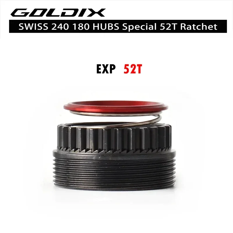 

GOLDIX EXP ratchet 52T is suitable for GOLDIX 240 180 series and also for SWISS 240 180 series