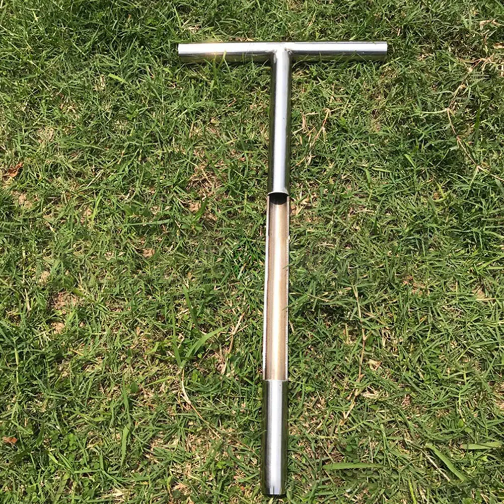

Manual Testing Tools Tubular Stainless Steel T-Style Handle Forest Lawn Maintenance Golf Course Earth Turf Soil Sampler Probe