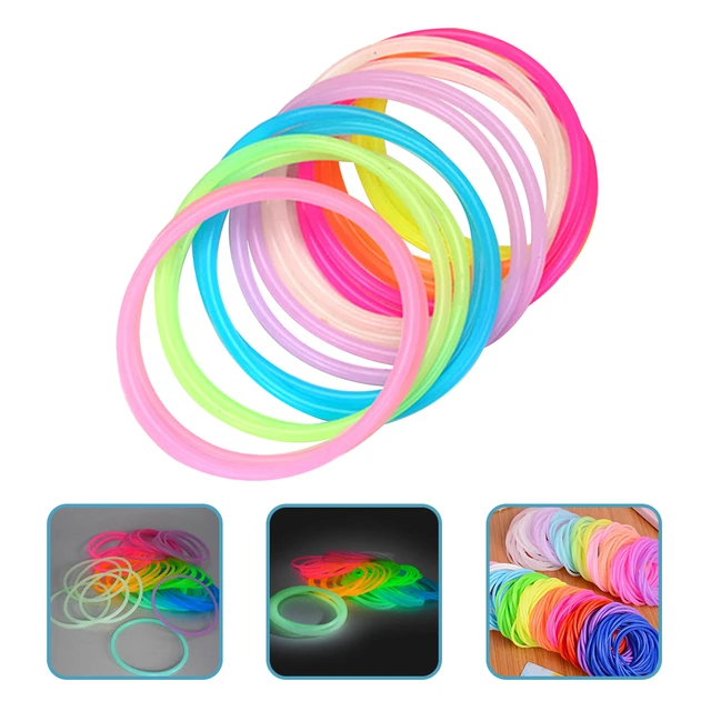 75 Pcs Colorful Rubber Bracelet Hair Ribbons Jelly Bracelets 80's Hair Ties  Girls Toys 80s Jewelry Miss - Walmart.com