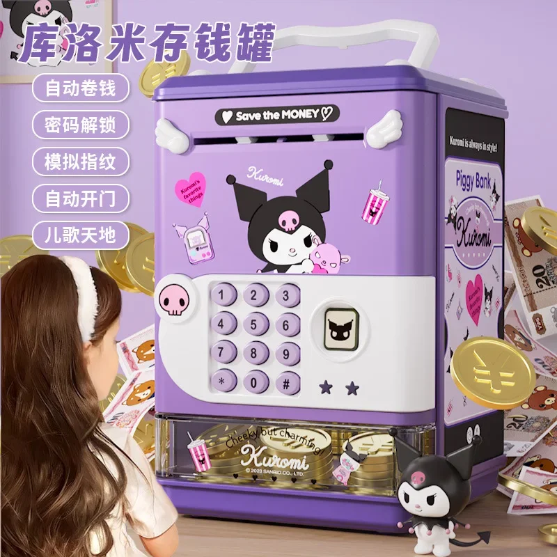 

Новинка, копилка Sanrios Kuromi, Детская копилка, мультяшная Копилка My Melodys Cinnamoroll, небьющаяся копилка, копилка для монет, подарок на день рождения