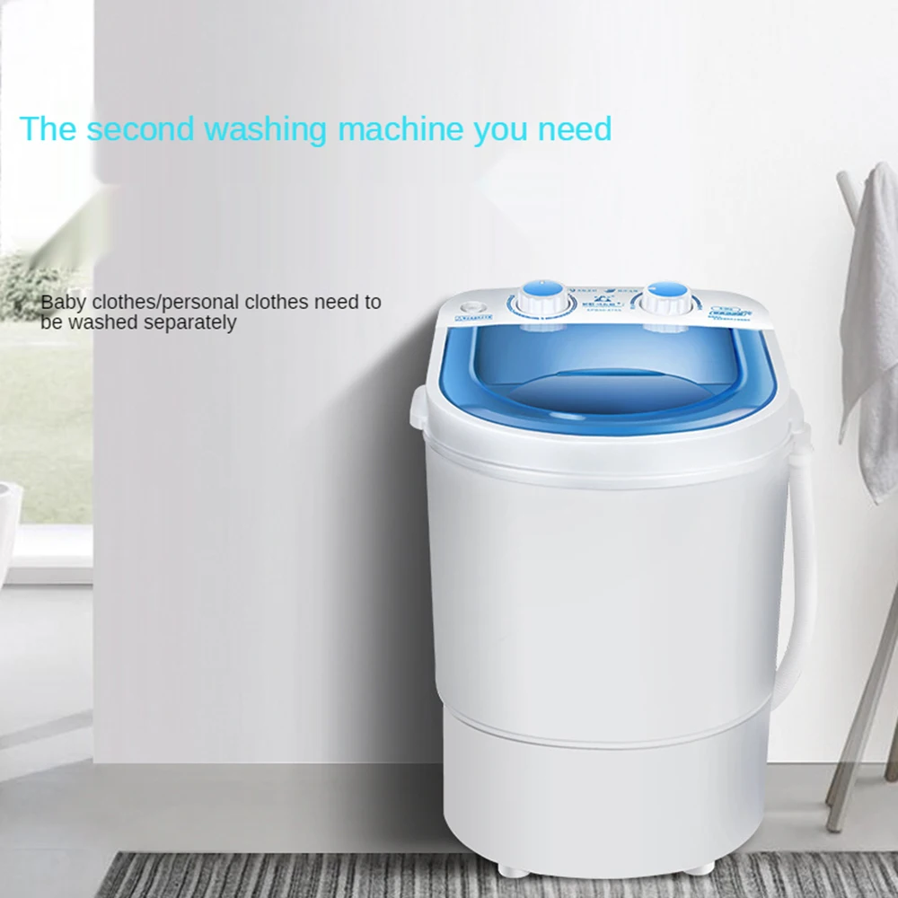 Large Portable Washing Machine with Dryer Bucket for Clothes Shoe Small Washing Machines Mini Automatic Sock Underwear Washer UK images - 6