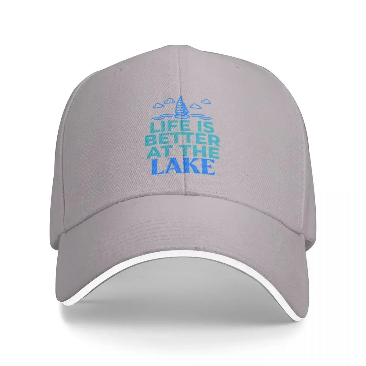 

Life Is Better At The Lake Cap Baseball Cap hat luxury brand Beach outing hat for women 2023 Men's