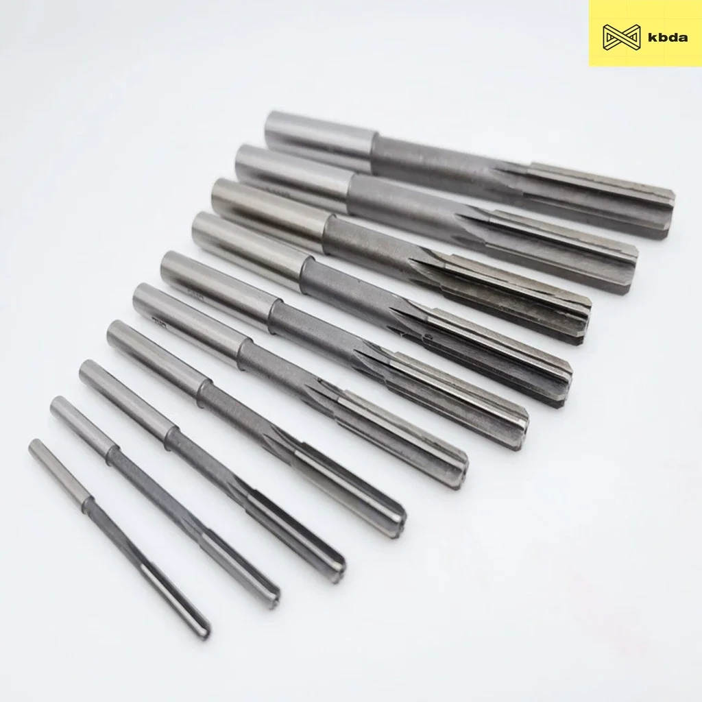 KBDA 1PCS 2-20mm HSS Machine Reamer H7 2mm 5mm 6mm 8mm 10mm 12mm 14mm 16mm 18mm 20mm High Speed Steel Straight Shank Reamer 4