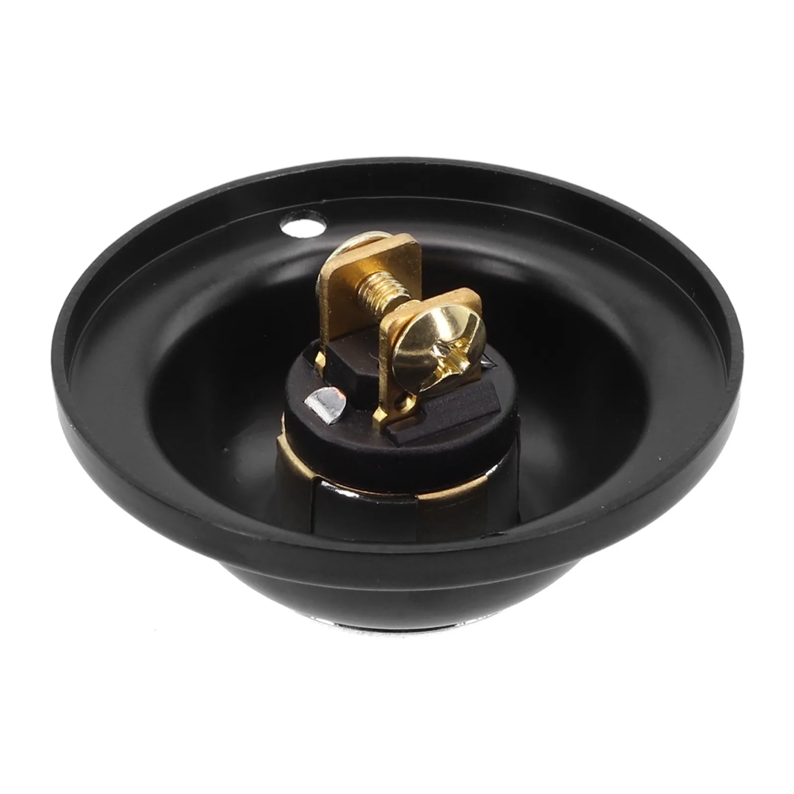1pcs Round Metal Doorbell Push Button Black Wired Lighted Up LED For Home Front Door 1.5 Inches Two Holes Doorbells New