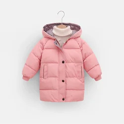 Children's Thick Warm Down Parka - Cozy Winter & Autumn Outerwear - 9-10T(Size 150) (Pink)