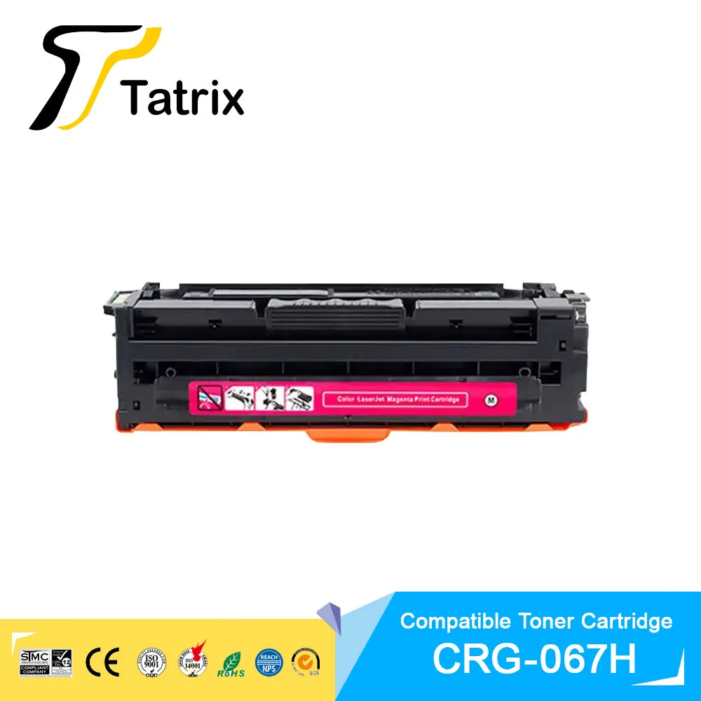 Tatrix Premium CRG067 CRG-067H 067H Compatible Color Toner Cartridge for Canon i-SENSYS MF651Cw/655Cdw/657Cdw MF656Cdw Printer