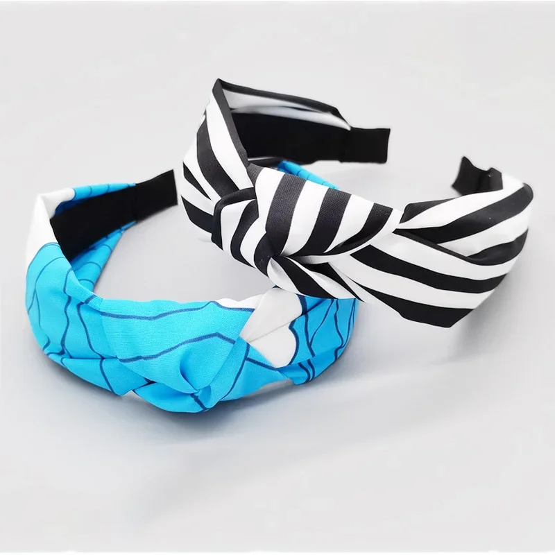 Bundle Hair Cross Knot Headband Kochou Shinobu Nezuko Tsuyuri Kanao Surrounding Korean Wave Hair Accessories