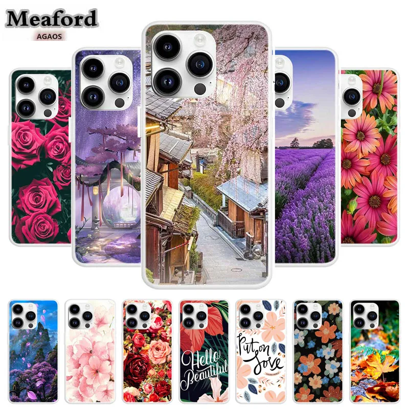 

Clear Soft Case for Apple iphone 15 Transparent Funda iphone 15 pro Silicone Cover Capa Fashion TPU Phone Case Apple iphone15pro