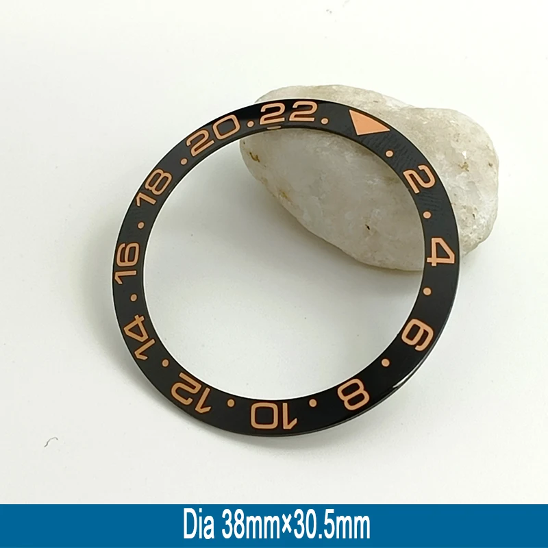 38 mm x 30,5 mm schräger Keramik-Lünetteneinsatz, passend für SKX007 SKX009 SRPD GMT SUB Uhrengehäuse, Herrenuhr-Ring-Teile, Nachrüstung – Detail 5
