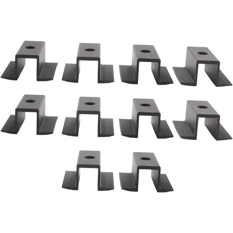 50 X Centre Clamp PV Solar Panels, Black, Module Clamp For All Frame Heights, Solar Panels Bracket For Panels Roof