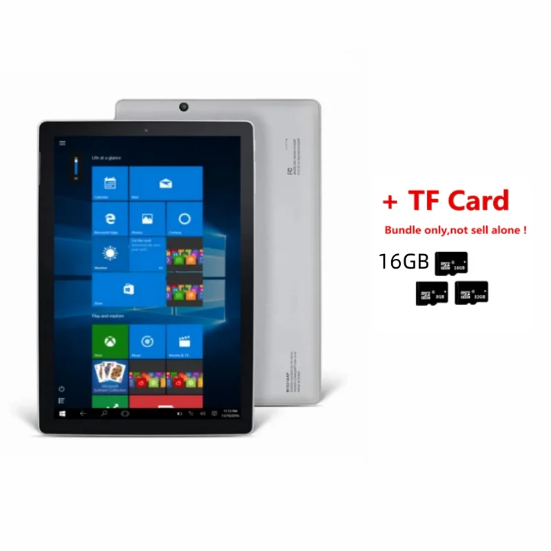 thumbnail image 1 of Tableta PC NX16A de 10,1 pulgadas con Windows 10, cuatro núcleos, 1 GB de RAM, 32 GB de ROM, cámaras duales, 1280 x 800 IPS, WIFI, 1 of 5