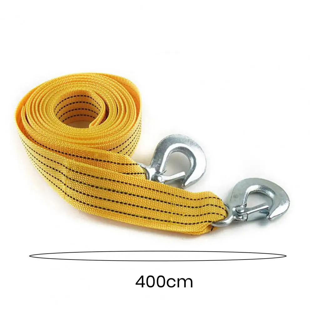 Stainless Steel Car Tow Strap Heavy-duty Nylon Car Traction Rope for Emergency Vehicle Towing Durable Auto Tow Strap for Trucks